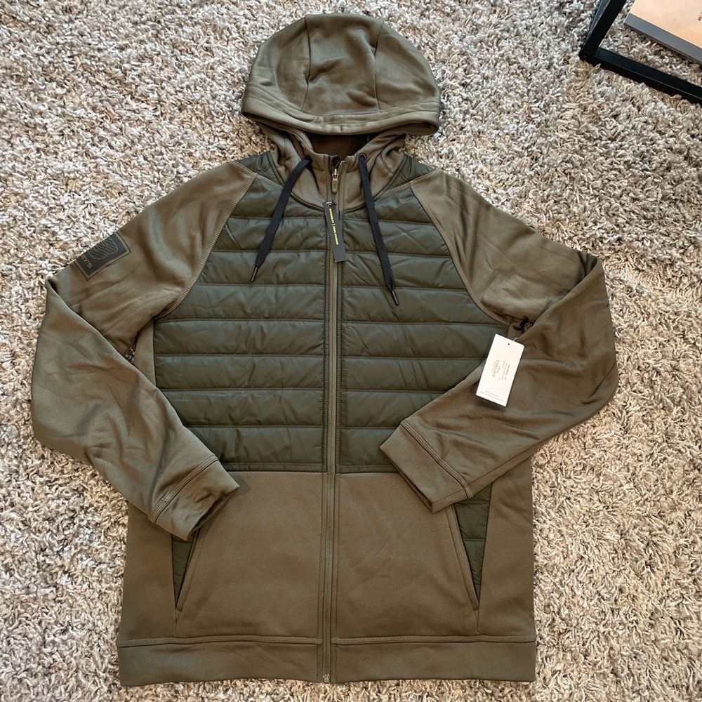 NWT Nike x Barry’s Therma Men’s Full-Zip Training Hoodie in cargo khaki